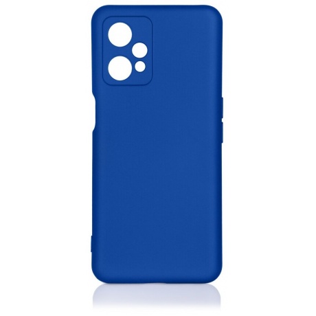 Чехол DF для Realme 9 Pro Silicone с микрофиброй Blue rmOriginal-20 - фото 2