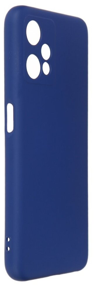 Чехол DF для Realme 9 Pro Silicone с микрофиброй Blue rmOriginal-20