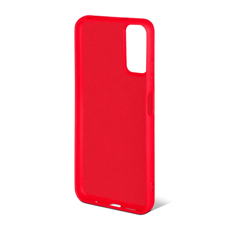 Чехол DF для Redmi Note 11 Global / 11s Global с микрофиброй Silicone Red xiOriginal-26 - фото 2