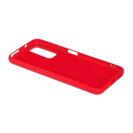 Чехол DF для Redmi Note 11 Global / 11s Global с микрофиброй Silicone Red xiOriginal-26 - фото 3