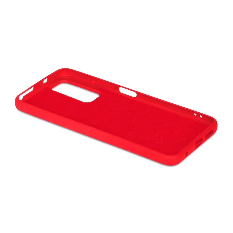 Чехол DF для Redmi Note 11 Global / 11s Global с микрофиброй Silicone Red xiOriginal-26 - фото 3