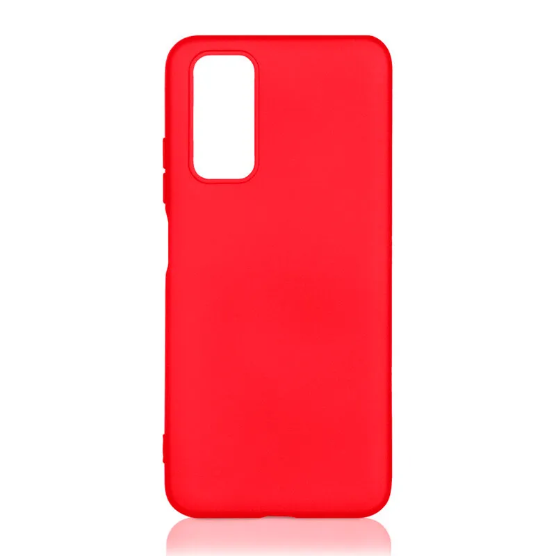 Чехол DF для Redmi Note 11 Global / 11s Global с микрофиброй Silicone Red xiOriginal-26 - фото 1