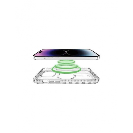 Чехол антибактериальный ITSKINS SUPREME CLEAR для iPhone 14 Pro Max ( 6.7&quot;), белый/прозрачный, , шт - фото 4