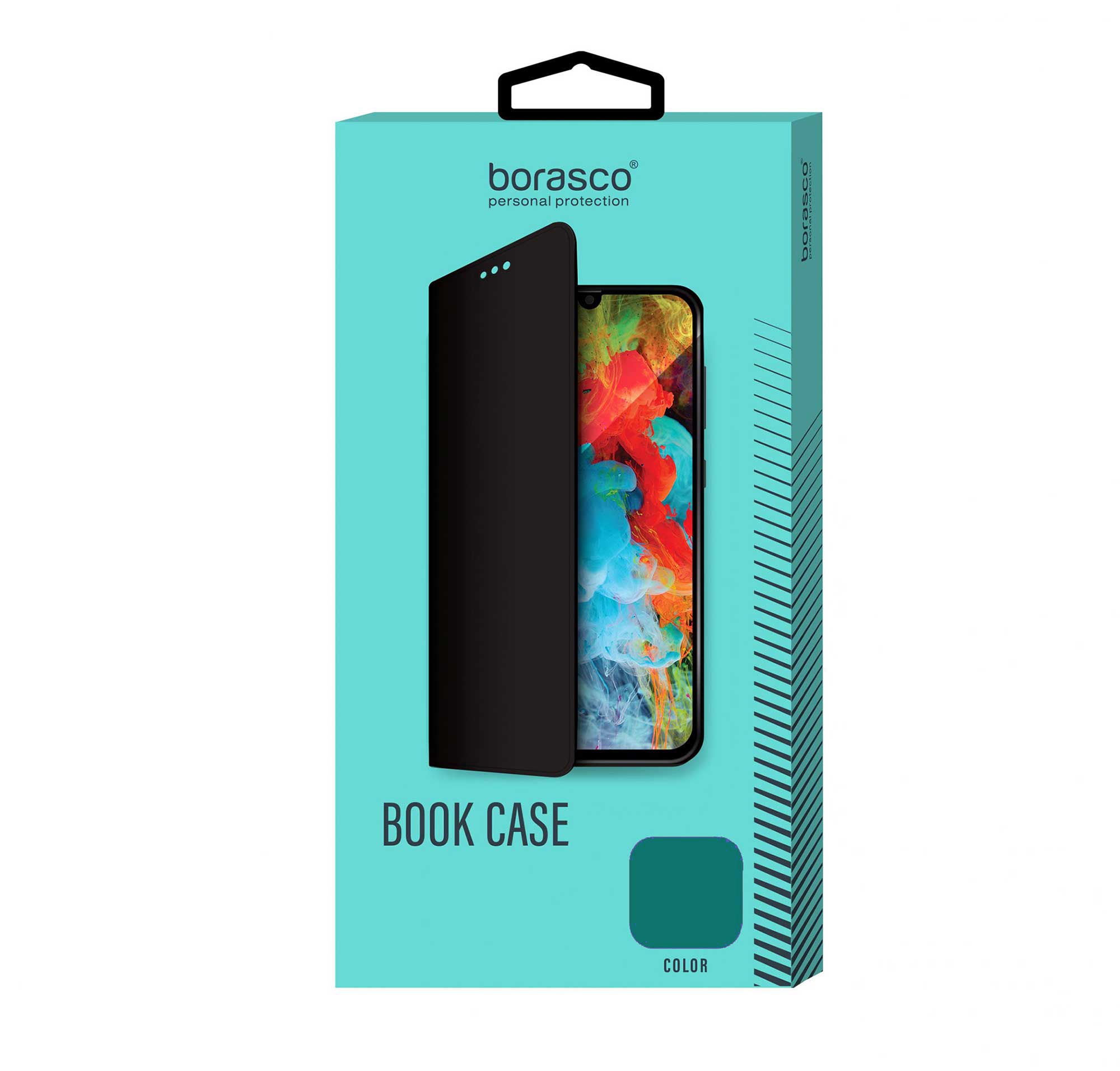 Чехол BoraSCO Book Case для Realme C35 зеленый опал чехол borasco microfiber case для realme c35 зеленый опал