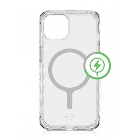 Чехол антибактериальный ITSKINS SUPREME CLEAR для iPhone 14 Plus ( 6.7&quot;), MagSafe/прозрачный - фото 2