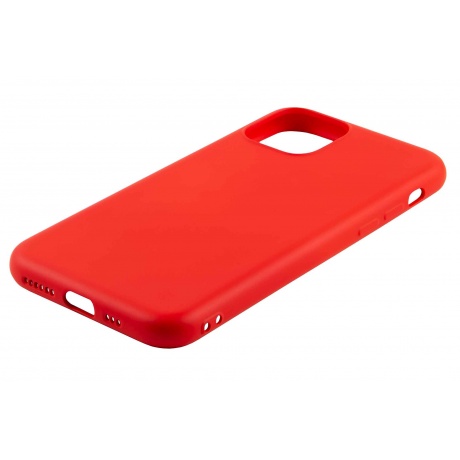 Чехол силиконовый Red Line для iPhone 14 Plus, с микрофиброй, Red - фото 2