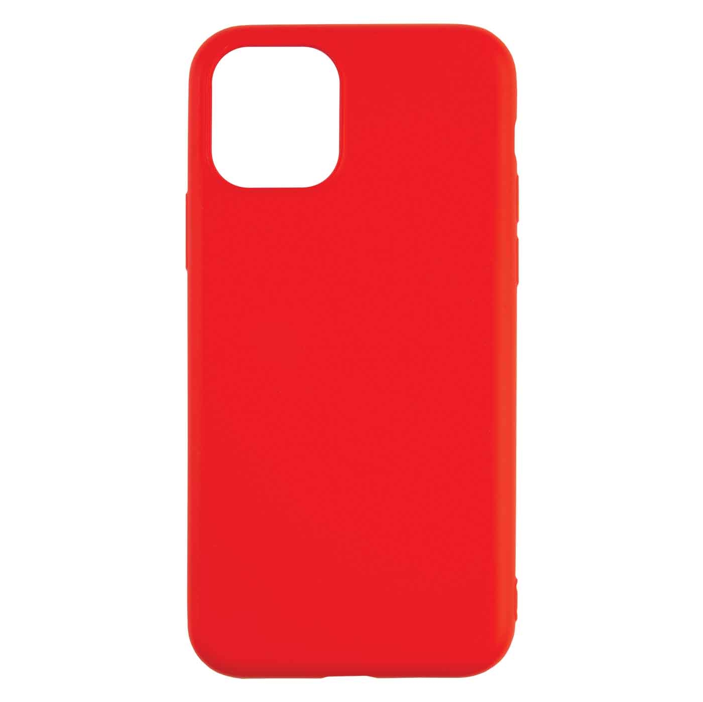 Чехол силиконовый Red Line для iPhone 14 Pro, с микрофиброй, Red чехол для apple iphone 14 red line ут000032636 с микрофиброй синий