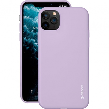 Чехол Deppa Gel Color Case для Apple iPhone 11 Pro Max лавандовый картон 87250 состояние хорошее - фото 3