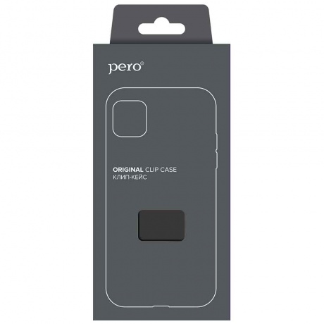 Клип-кейс PERO софт-тач для Realme С30 черный - фото 1