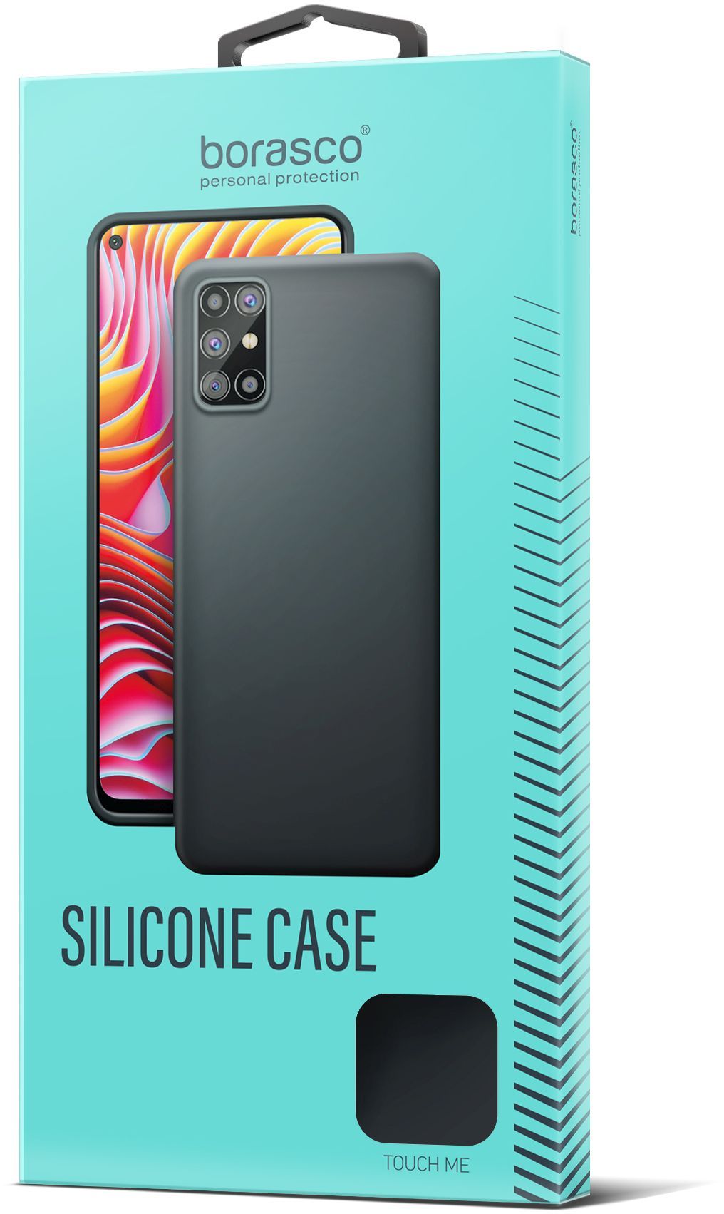Чехол BoraSCO Silicone Case матовый для Honor X7A черный чехол borasco silicone case матовый для honor x9a красный