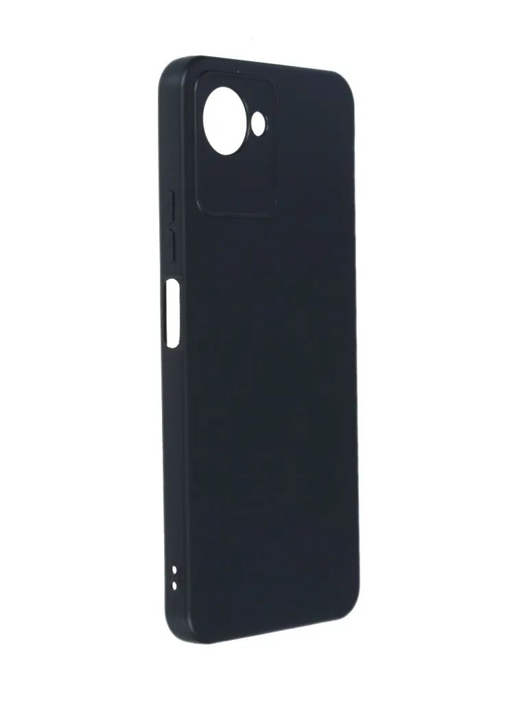 Чехол BoraSCO Silicone Case матовый для Realme C30/ C30s черный защитный противоударный матовый чехол 25 с карманом для карты silicone case для realme c31 реалми рилми с31