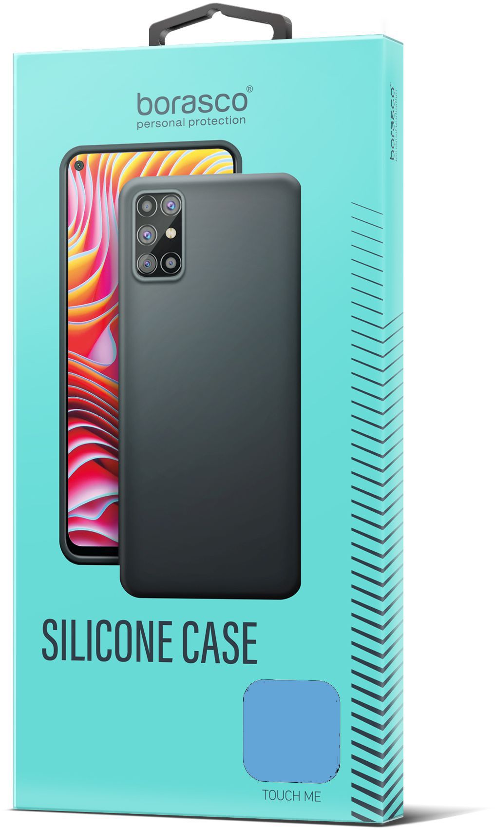 Чехол BoraSCO Silicone Case матовый для Realme C30/ C30s голубой чехол накладка krutoff silicone case для realme c30 c30s матча