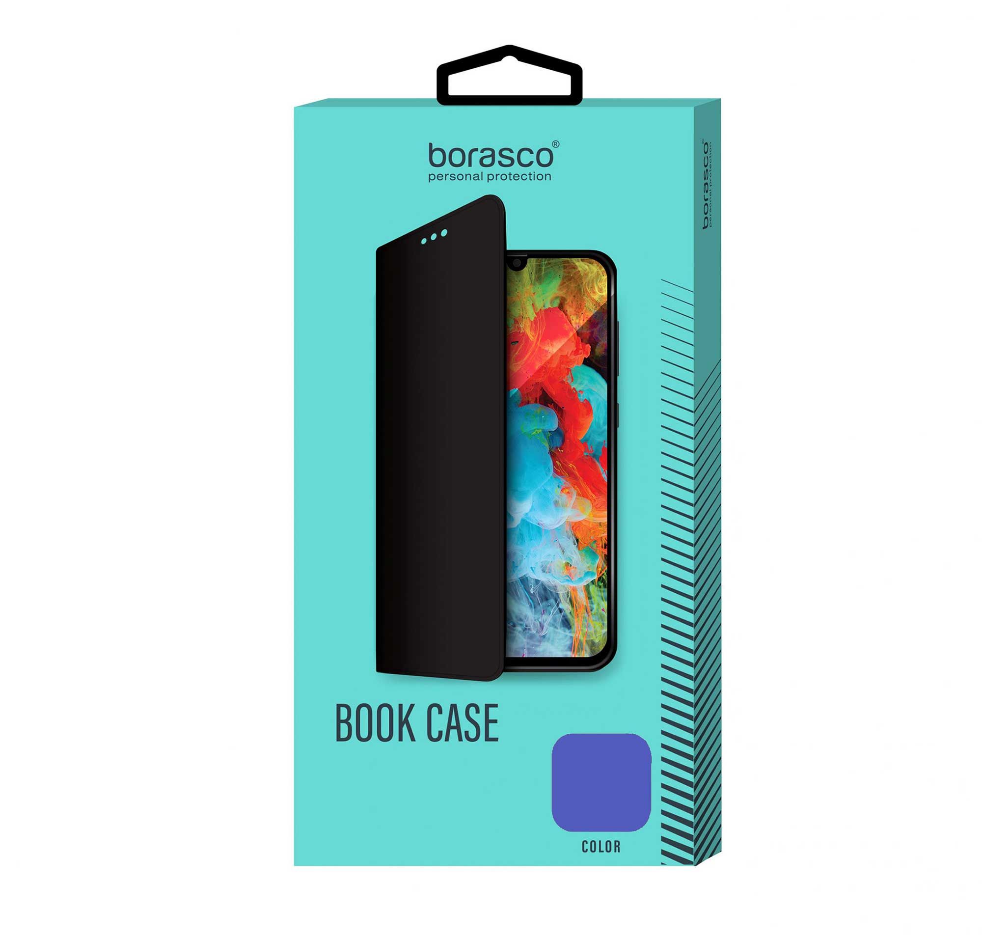 Чехол BoraSCO Book Case для Realme C30/ c30s синий противоударный матовый чехол с карманом для карты 24 silicone case для realme c30 narzo 50i prime realme c30s реалми ц30 нарзо 50ай прайм рилми ц30с