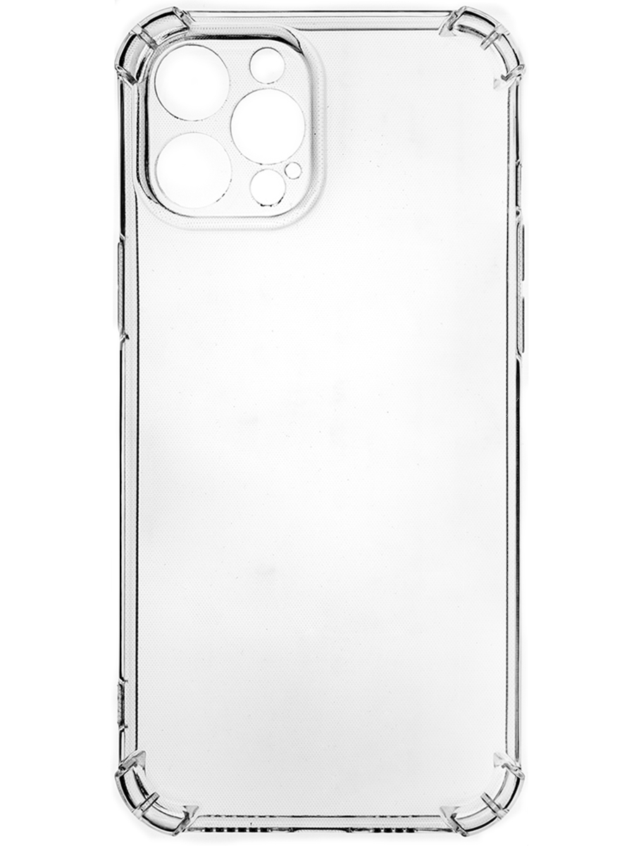 Клип-кейс PERO силикон для Apple iPhone 12 Pro Max прозрачный усиленный