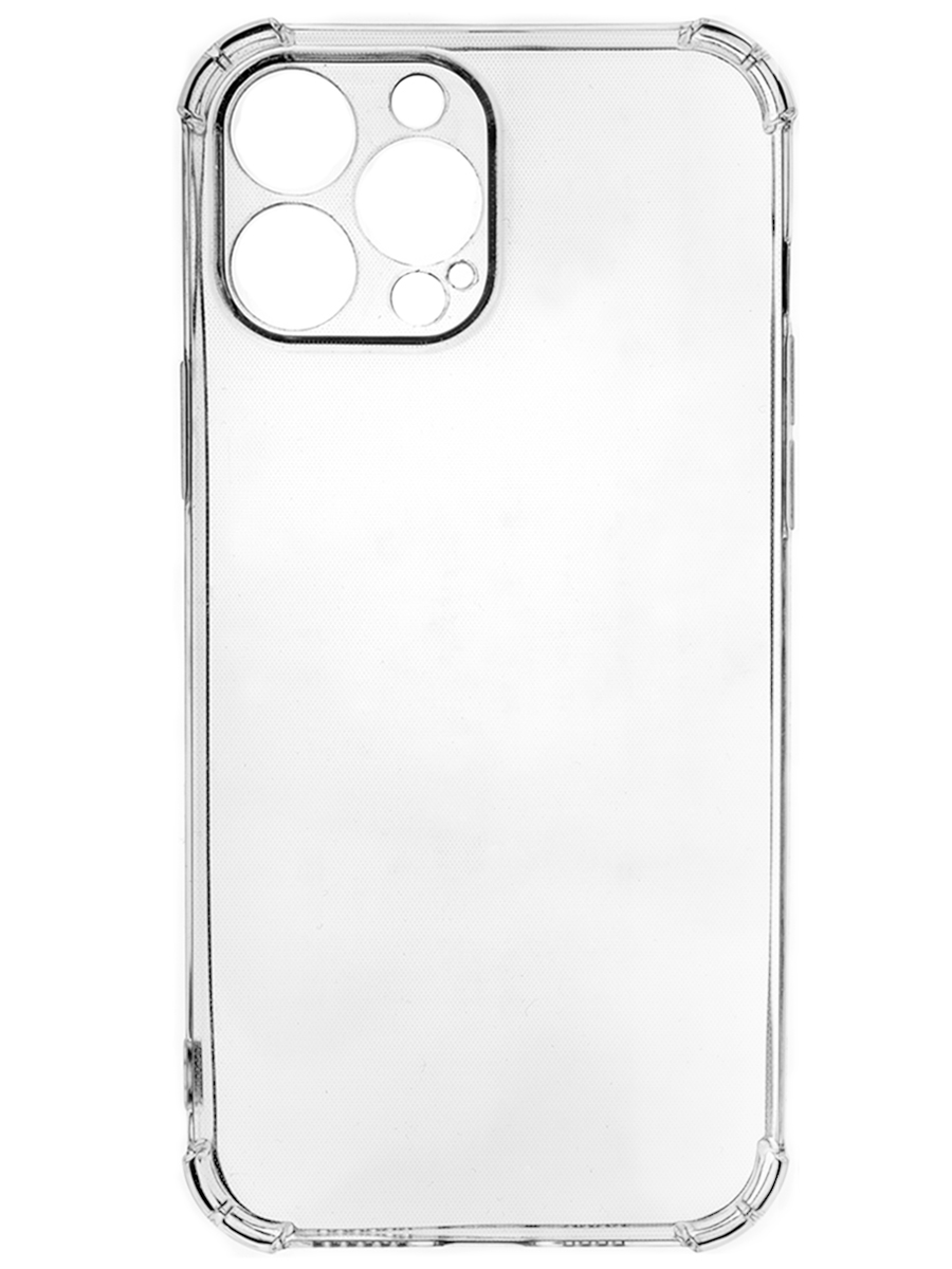 Клип-кейс PERO силикон для Apple iPhone 13 Pro Max прозрачный усиленный клип кейс pero силикон для apple iphone 13 mini прозрачный