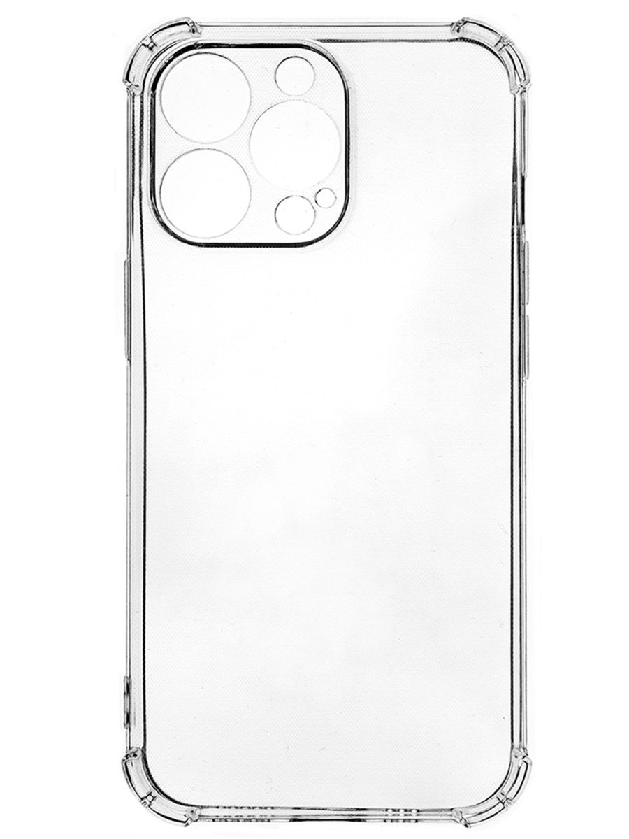 Клип-кейс PERO силикон для Apple iPhone 13 Pro прозрачный усиленный клип кейс pero силикон для apple iphone 13 mini прозрачный