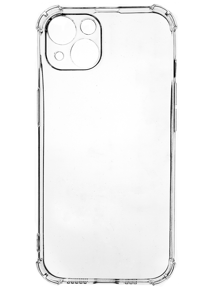 Клип-кейс PERO силикон для Apple iPhone 13 прозрачный усиленный