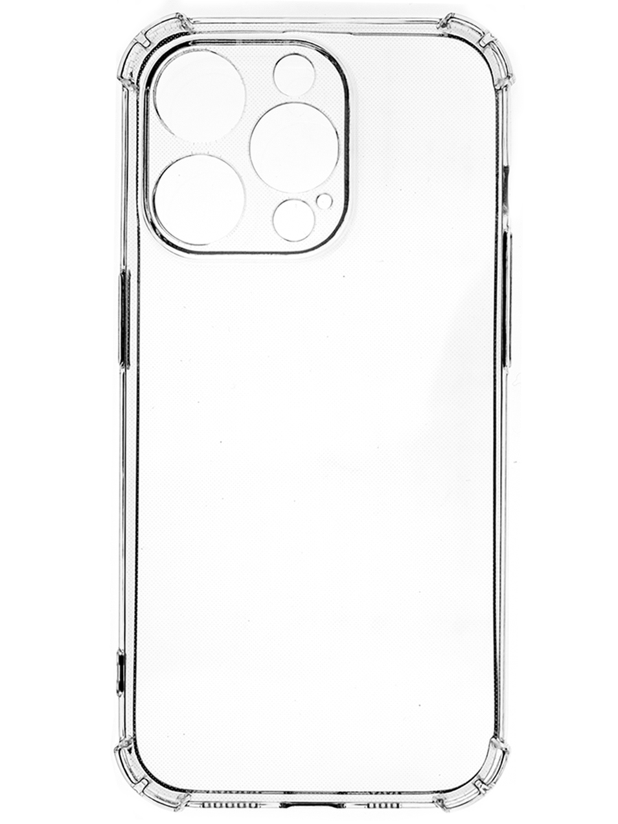 цена Клип-кейс PERO силикон для Apple iPhone 14 Pro прозрачный усиленный