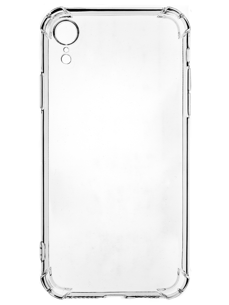 Клип-кейс PERO силикон для Apple iPhone XR прозрачный усиленный клип кейс pero силикон для apple iphone 13 mini прозрачный