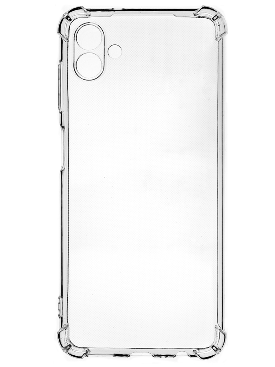 Клип-кейс PERO силикон для Samsung A04 прозрачный усиленный