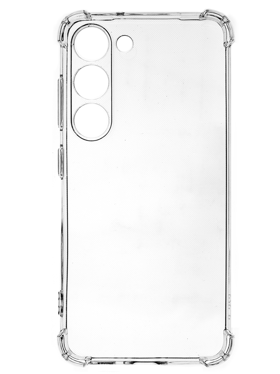 Клип-кейс PERO силикон для Samsung S23 прозрачный усиленный клип кейс pero силикон для samsung s23 plus прозрачный усиленный