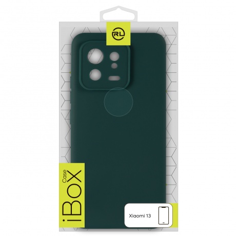 Накладка силикон iBox Case для Xiaomi 13 с защитой камеры и подложкой, зеленый - фото 1