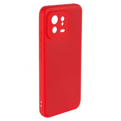 Накладка силикон iBox Case для Xiaomi 13 с защитой камеры и подложкой, красный - фото 3