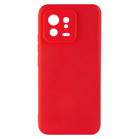 Накладка силикон iBox Case для Xiaomi 13 с защитой камеры и подложкой, красный - фото 4