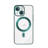 Чехол UZAY с цветной рамкой и Magsafe для iPhone 14 Plus, темно-...