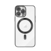 Чехол UZAY с цветной рамкой и Magsafe для iPhone 14 Pro, черный
