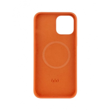 Чехол защитный VLP c MagSafe для iPhone 12 ProMax, оранжевый - фото 2