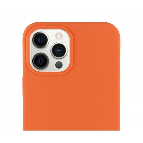 Чехол защитный VLP c MagSafe для iPhone 12 ProMax, оранжевый - фото 3