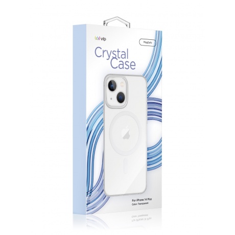 Чехол защитный VLP Crystal case with MagSafe для iPhone 14 Plus, прозрачный - фото 4
