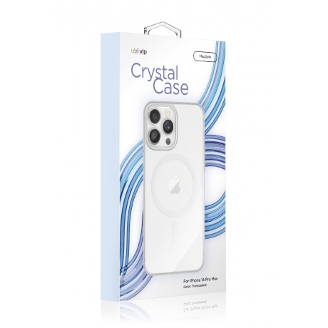 Чехол защитный VLP Crystal case with MagSafe для iPhone 14 ProMax, прозрачный - фото 4