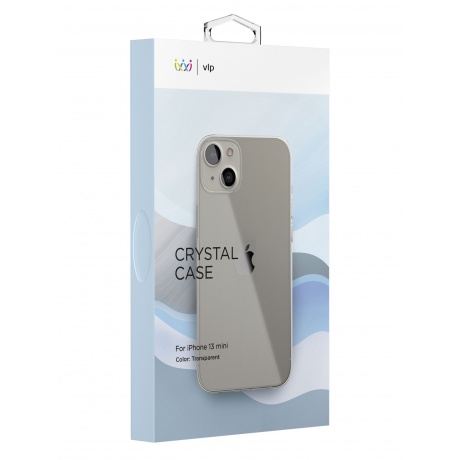 Чехол защитный VLP Crystal case для iPhone 13 mini, прозрачный - фото 4