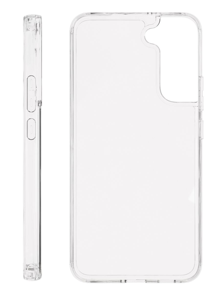 Чехол защитный VLP Crystal case для Samsung Galaxy S22+, прозрачный чехол бампер для oneplus 10t ace pro из закаленного стекла