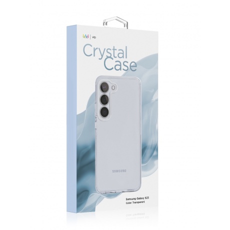 Чехол защитный VLP Crystal Case для Samsung Galaxy S23, прозрачный - фото 5