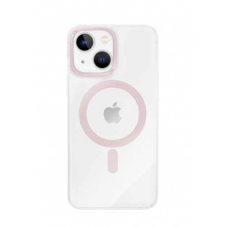 Чехол защитный VLP Line case with MagSafe для iPhone 14 Plus, розовый - фото 1
