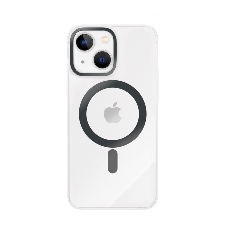 Чехол защитный VLP Line case with MagSafe для iPhone 14 Plus, черный - фото 1