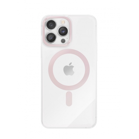 Чехол защитный VLP Line case with MagSafe для iPhone 14 Pro, розовый - фото 1