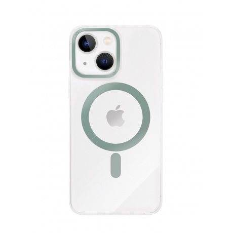 Чехол защитный VLP Line case with MagSafe для iPhone 14, зеленый - фото 1