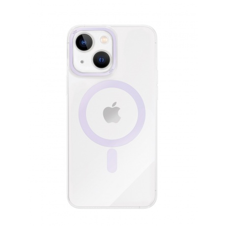 Чехол защитный VLP Line case with MagSafe для iPhone 14, фиолетовый - фото 1