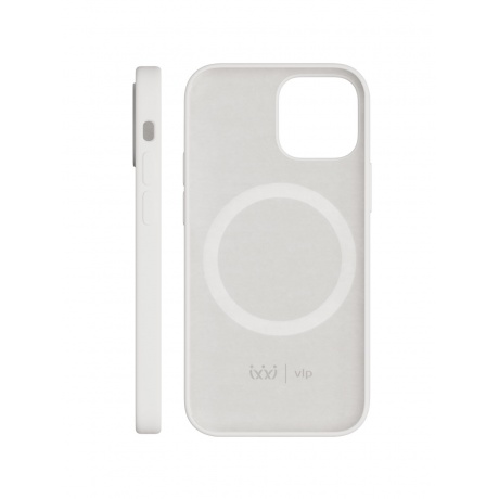 Чехол защитный VLP Silicone case with MagSafe для iPhone 13 mini, белый - фото 2