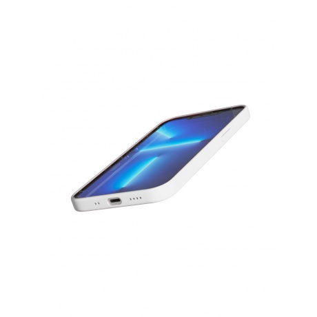 Чехол защитный VLP Silicone case with MagSafe для iPhone 13 mini, белый - фото 3
