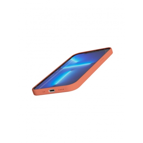 Чехол защитный VLP Silicone case with MagSafe для iPhone 13 mini, коралловый - фото 3