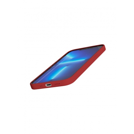Чехол защитный VLP Silicone case with MagSafe для iPhone 13 mini, красный - фото 3
