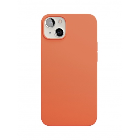 Чехол защитный VLP Silicone case with MagSafe для iPhone 13 mini, оранжевый - фото 1