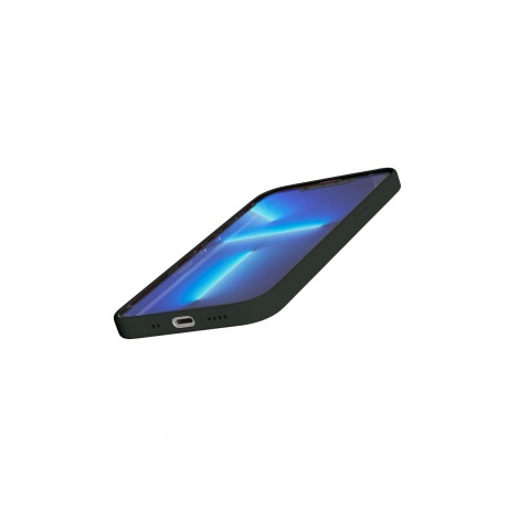 Чехол защитный VLP Silicone case with MagSafe для iPhone 13 mini, темно-зеленый - фото 3