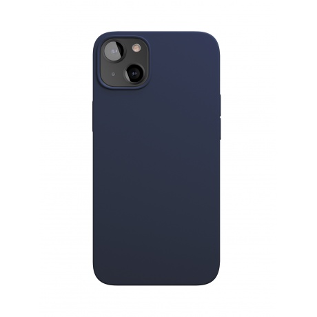 Чехол защитный VLP Silicone case with MagSafe для iPhone 13 mini, темно-синий - фото 1