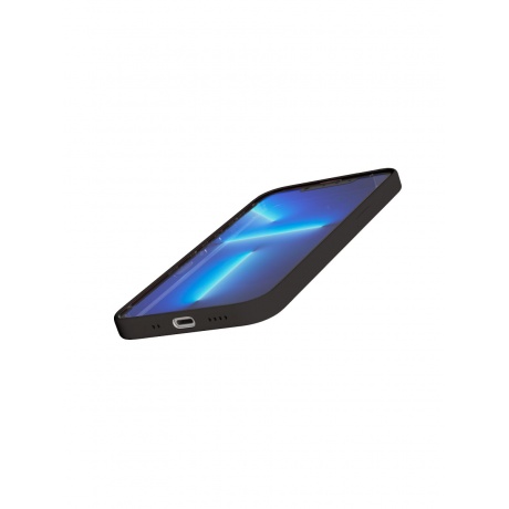 Чехол защитный VLP Silicone case with MagSafe для iPhone 13 mini, черный - фото 3